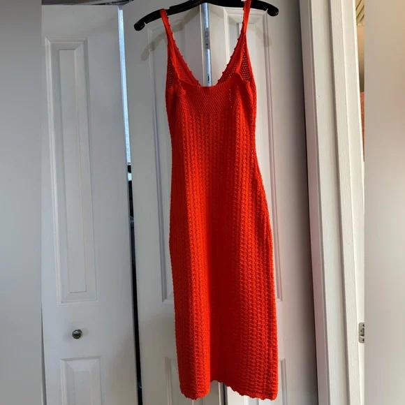 Elegant Red Knit Dress by Aritzia - Picture 2 of 4